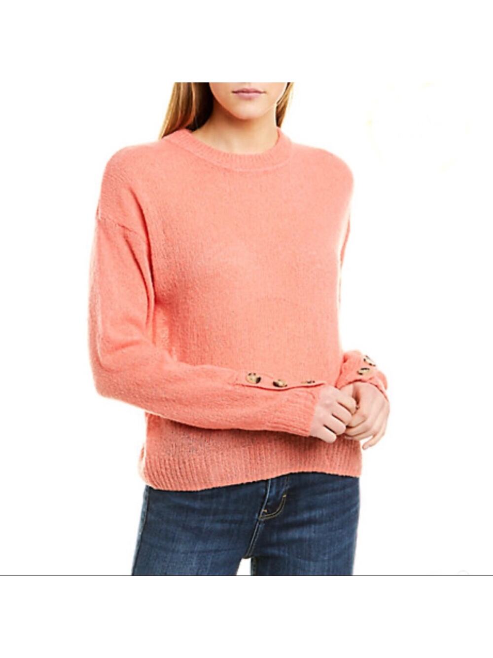 Joie Namio Wool Blend Sweater Rose (Coral) Women's Size Medium NEW
